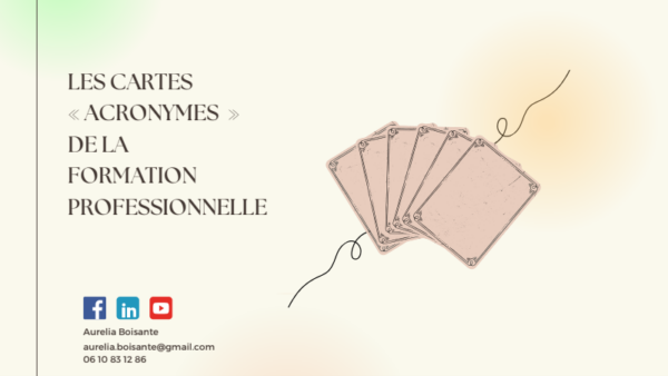 Cartes Des Acronymes Formations Pros