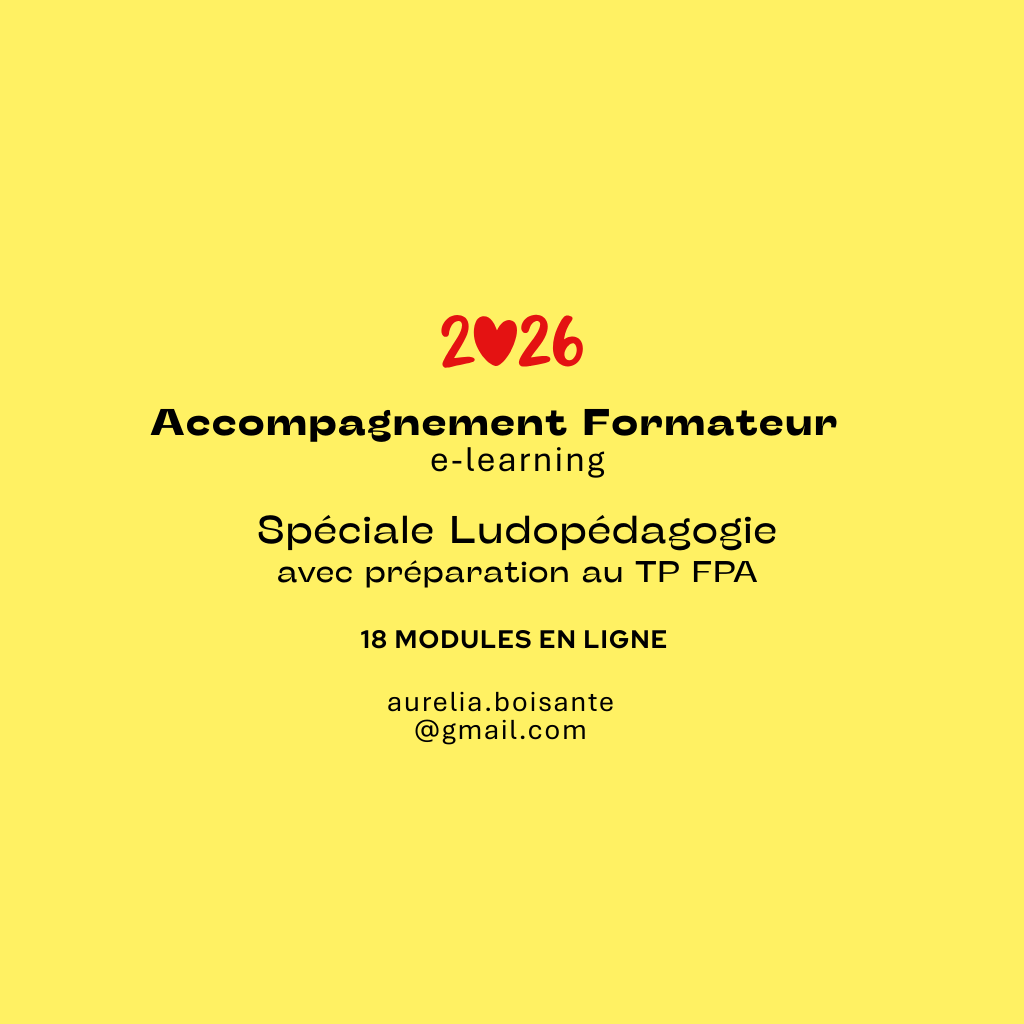 ACCOMPAGNEMENT DE FORMATEUR ELEARNING AU TITRE FPA ET LUDOPEDAGOGIE