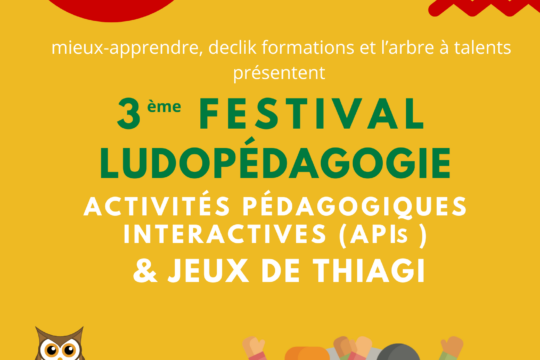 FESTIVAL LUDOPEDAGOGIE NOVEMBRE 2026 A DIJON