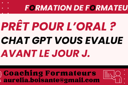 Candidat utilisant ChatGPT pour préparer son oral du Titre Professionnel Formateur Professionnel d'Adultes.
